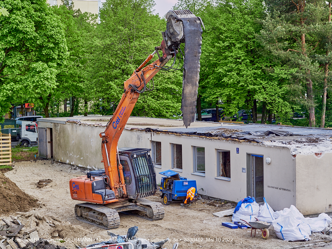 10.05.2022 - Baustelle am Haus für Kinder in Neuperlach